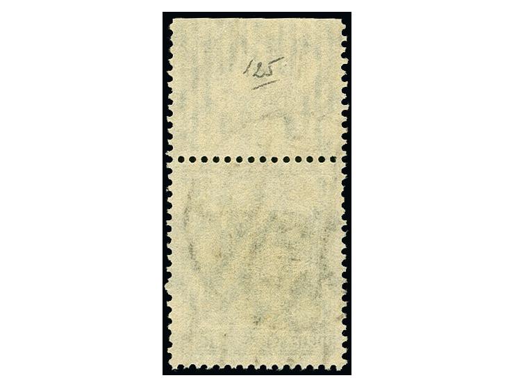 60 Pfg. Oberrandstück mit der Walzen-Konfiguration "3'7'3" vom Feld 1, die nur einmal im Bogen vorkommt, sehr selten, gestemp