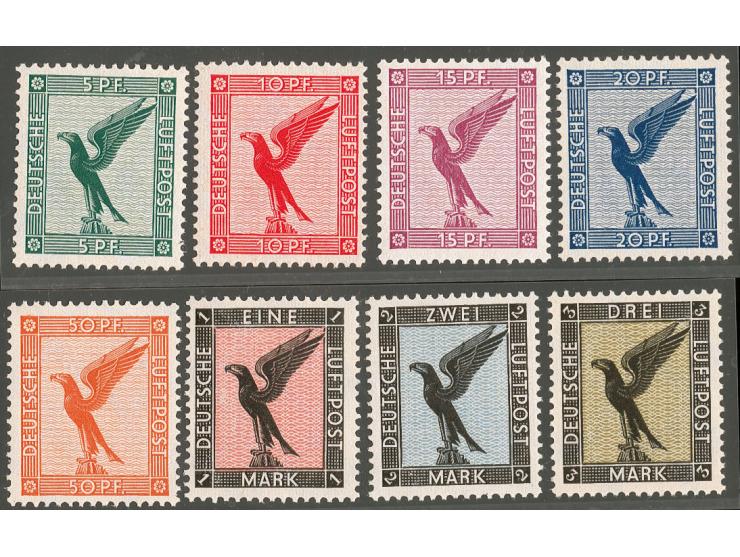  1926, Steinadler 5 Pfg.- 3M., postfrisch, tadellos, Fotoattest Schlegel BPP
