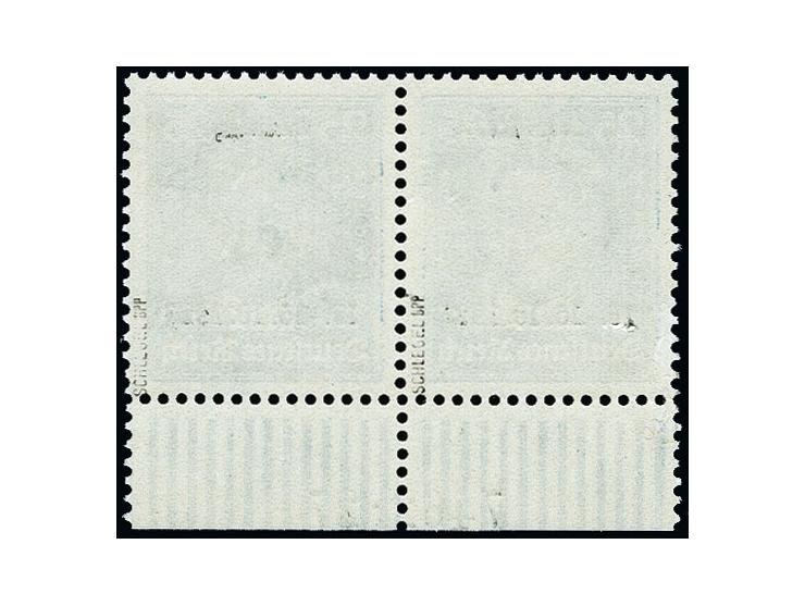 25 Pfg. im waagerechten Unterrandpaar mit Aufdruck-HAN, postfrisch, tadellos, sign. Schlegel BPP
