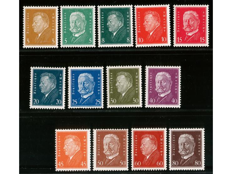 1928, Reichspräsidenten 3-80 Pfg., postfrisch, Kabinett, Fotoattest Schlegel BPP