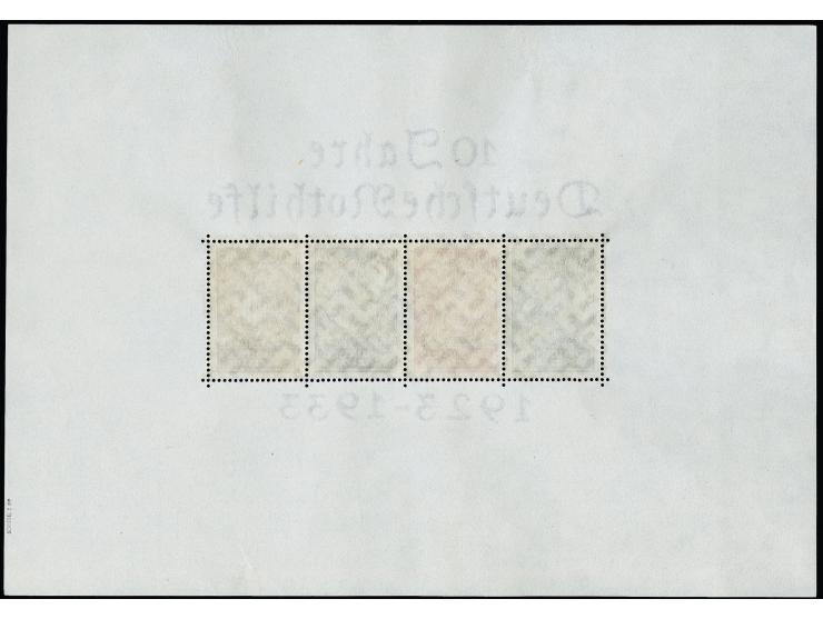 1933, Nothilfe-Block, sauber ungebraucht, tadellos, sign. Schlegel BPP mit Befund