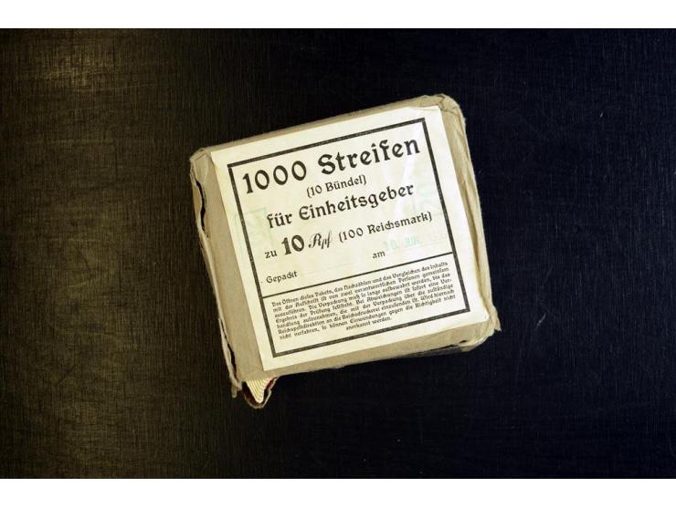 1933, Einheitsgeberstreifen, 1000 Stück in ungeöffneter Originalverpackung