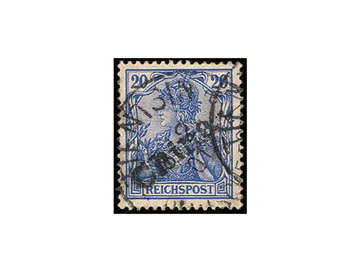 20 Pfg. gestempelt "TIENTSIN 8/2 01", tadellos, Fotoattest Jäschke-L. BPP (Mi. 1.200,-)
