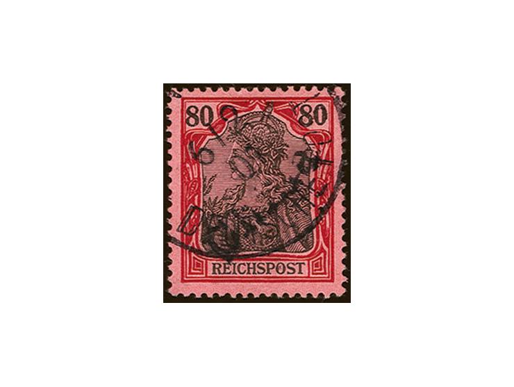80 Pfg., sehr schön farbfrisch und sauber gestempelt, in tadelloser Erhaltung, u.a. sign. Pfenninger und Fotoatteste Jakubek 