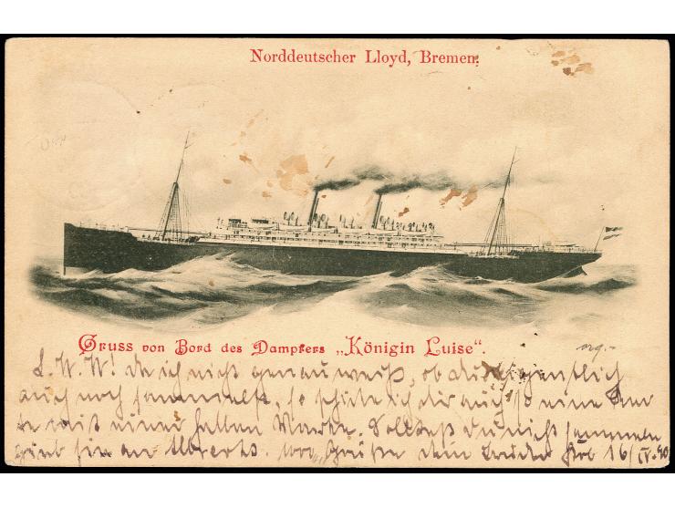 1897/99, Jaluit-Ausgabe, 10 Pfg. senkrecht halbiert zusammen mit 20 Pfg., je mit sauberem Stempel "JAULIT MARSCHALL-INSELN 17