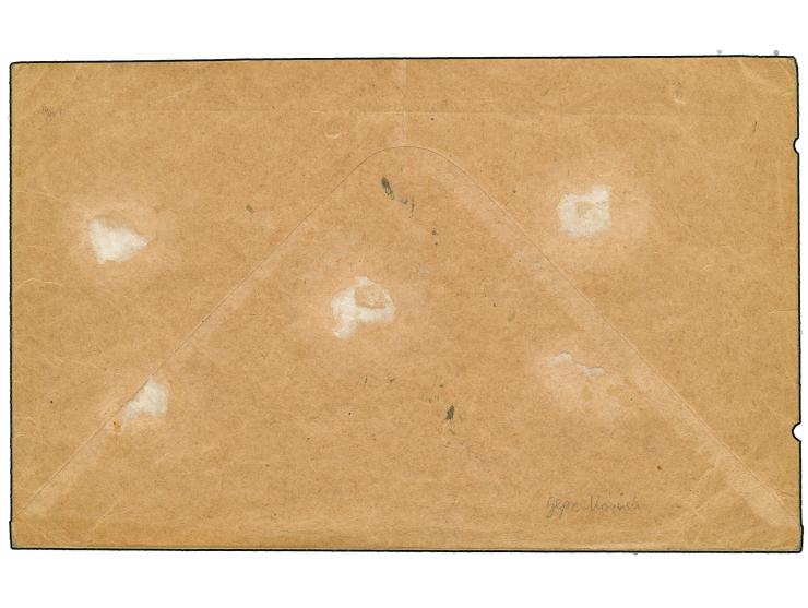 1919, 20 Pfg. dunkelviolettblau, 3 Einzelwerte mit Stempel "K.D.Feldpoststation Nr. 168 17.1.19" als portogerechte Mehrfachfr