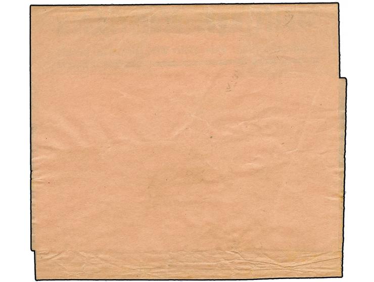 1929, Volkshilfe 40 Pfg. mit Stempel "VÖLKLINGEN 8.5.34" auf Streifband der Völklinger Nachrichten, kleine Einschränkungen, s