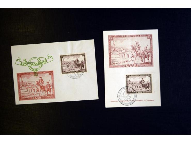 1951, Tag der Briefmarken 15 Fr. mit Sonderstempel auf Ersttagskarte bzw. -Brief, nicht häufiger Umschlag, tadellos