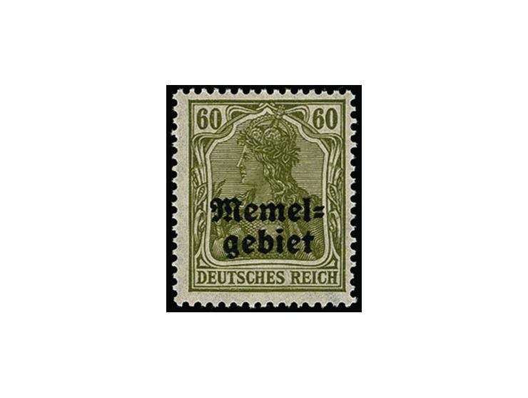 60 Pfg. oliv mit senkrechter Gummiriffelung, postfrisch, tadellos, sign. Matheisen BPP