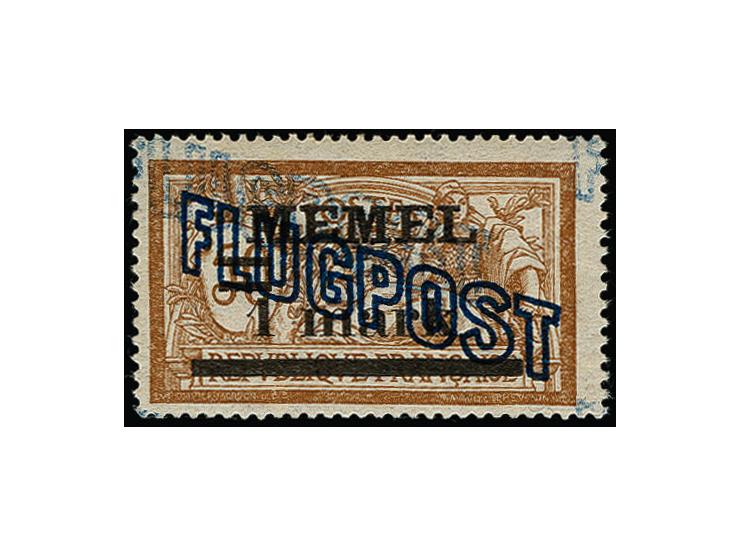  1921, Flugpost 1 m. mit doppeltem Aufdruck, postfrisch, tadellos, Bleistiftsignatur und Fotoatteste Petersen BPP