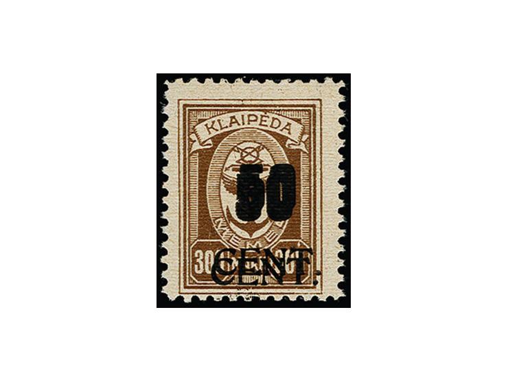 1923, 50 C. auf 300 M. mit doppeltem, gleichstarken Aufdruck, postfrisch, tadellos, u.a. sign. Petersen BPP und Befund Huylma