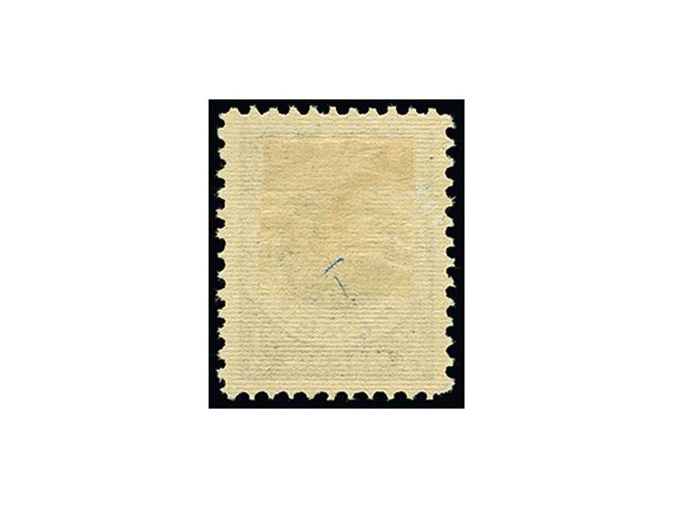 15 C. auf 1000 M. mit Urmarkenplattenfehler "MARKW statt MARKIU", ungebraucht, links kleiner roter Farbfleck, sonst tadellos,