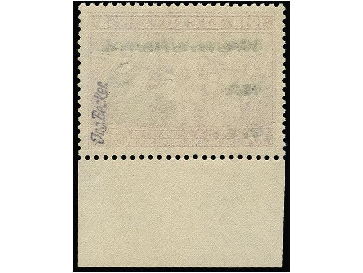 35 C. Unterrandstück mit doppeltem, um ca. 0,5mm nach oben versetzen Doppeldruck, postfrisch, tadellos, sign. Becker und Befu