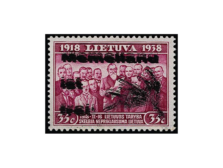 35 C. mit doppeltem, um ca. 0,5mm nach oben versetzen Doppeldruck, postfrisch, tadellos, u.a. sign. Wittmann und Befund Huylm