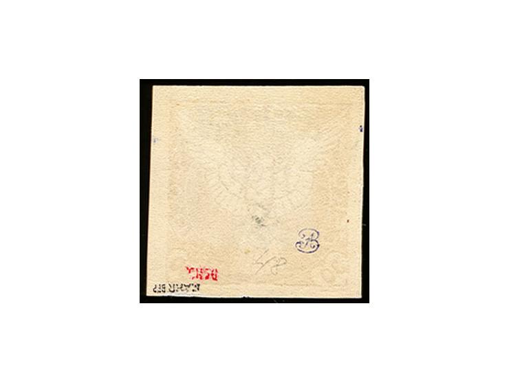 Zeitungsmarke 30H. siena, postfrisch, eine sehr seltene Marke mit einer Auflage von nur etwas 10 Stück, tadellos u.a. sign. M