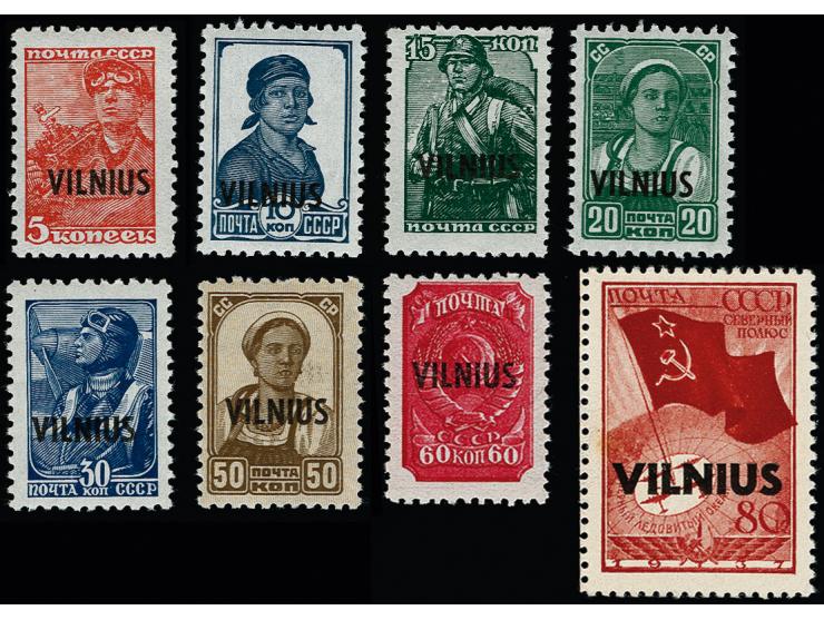 Nordpol 80 K. mit Aufdruckfehler "Kerbe links oben im L von VILNIUS", postfrisch, vorderseitig etwas berieben, rückseitig min