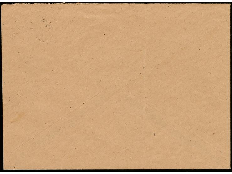 1945, 6 Pfg. lebhaftviolett im senkrechten Paar mit Stempel "DÖBELN Gebühr bezahlt 1.8.45" auf üblich überfrankiertem Ortsbri