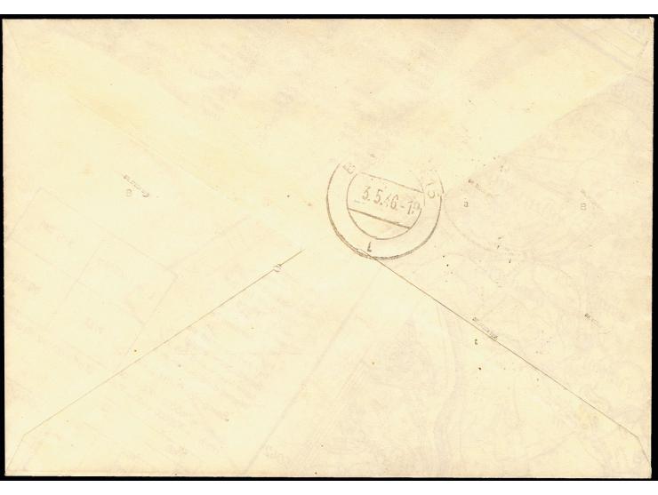1945, Berliner Bär 5-30 Pfg. zickzackförmig durchstochen auf überfrankiertem R-Ortsbrief von "BERLIN W15 3.5.46" mit Ankunfts