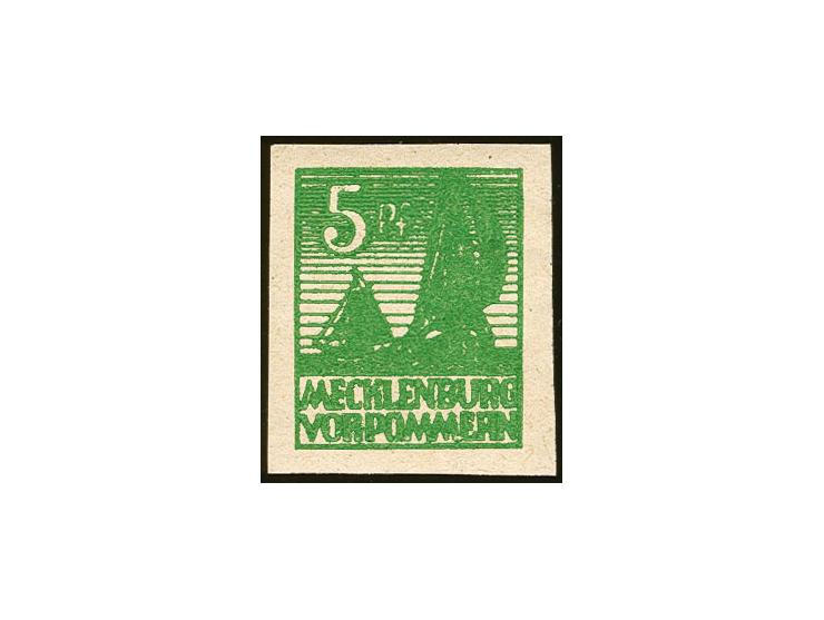 1946, Abschiedsausgabe 5 Pfg. schwärzlichgelblichgrün, postfrisch, Pracht, Marke unsign., Fotoattest Kramp BPP (2003) (Mi. 1.