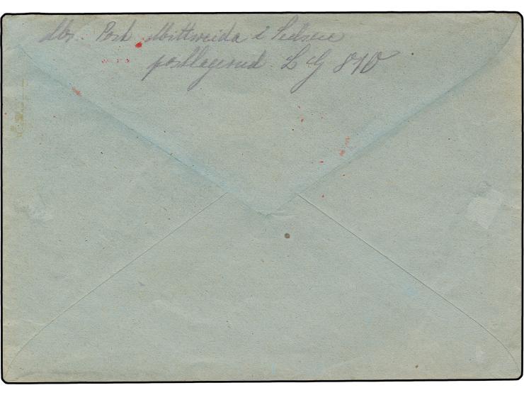 Mittweida: 12 Pfg. Hitler mit weißem Zettel überklebt und übergehendem rotem Ovalstempel "MITTWEIDA Gebühr bezahlt 23.5.45" a