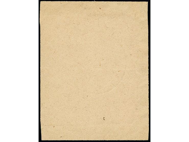 1945, Ziffern 30 Pfg. Wasserzeichen fallende Stufen, im breitandig ungezähnten, senkrechten Paar mit Zufrankatur mit Stempel 