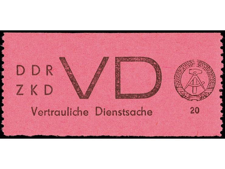 Für vertrauliche Dienstsachen: 1965, 20 Pfg. auf durchgefärbtem Papier, postfrisch, tadellos