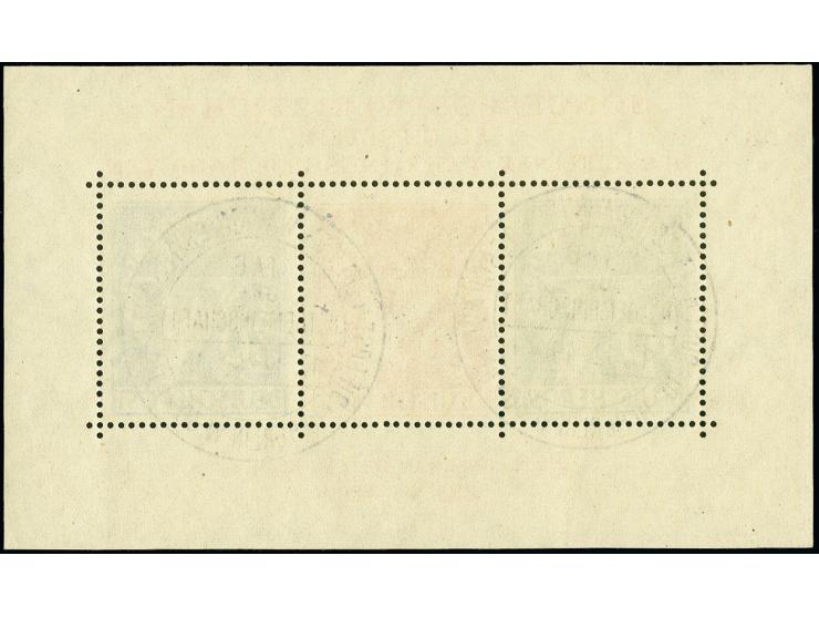Währungsgeschädigten-Block mit Ersttagssonderstempel, tadellos, Fotoattest Schlegel D. BPP (Mi. 2.200,-)