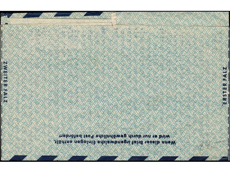 1948, Luftpost-Faltbrief 100 Pfg. in Type I, bedarfsgebraucht von "NÜRNBERG 17.7.48" in die USA