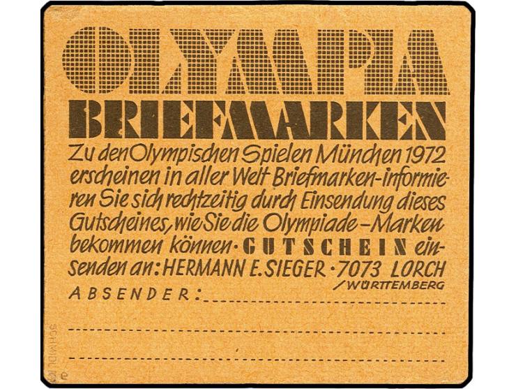 1968, Brandenburger Tor, komplettes Heftchen mit Reklame e, postfrisch in tadelloser Erhaltung mit einigen herstellungsbeding