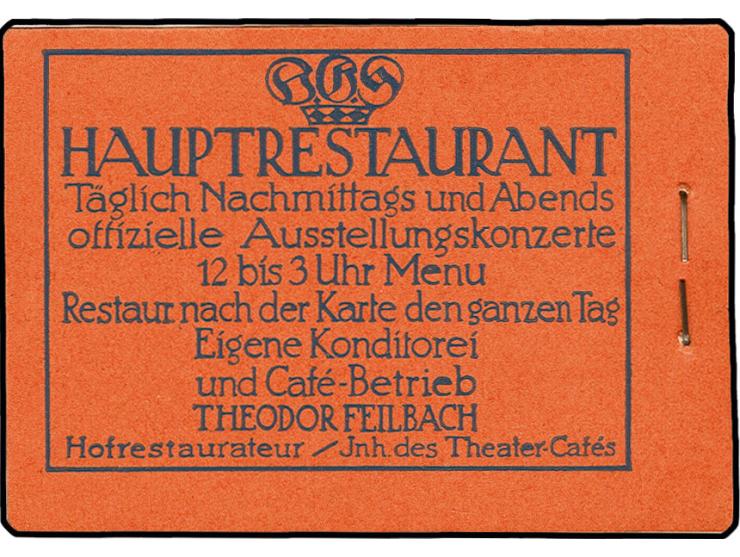 1911/12, Prinzregent Luitpold, schwarz auf mittelrotorange, komplettes Heftchen mit allen Zwischenblättern, in tadelloser Erh