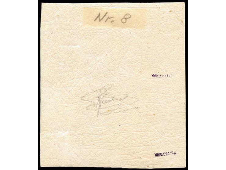 25 c. brown, block of 4 with large even margins and small sheet margin at right, unused with fresh original gum, the lower pa