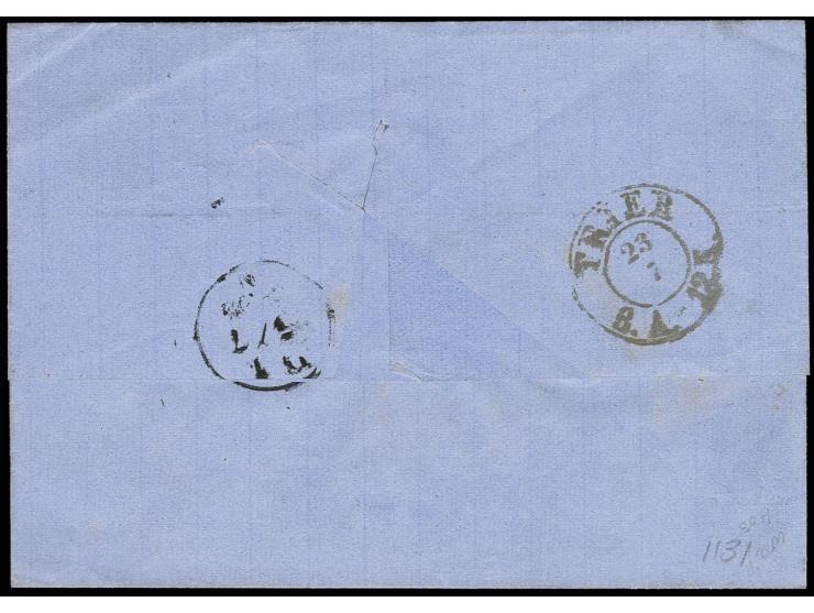 37½  c. green with large margins, small sheet margin at right, tied by clear "LUXEMBOURG 23 JUIL. 60" to letter sheet to Fran
