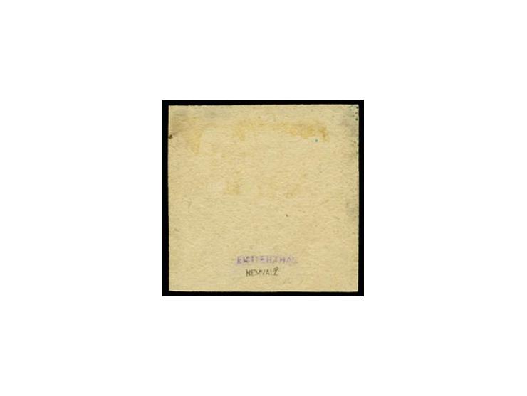 1919, Numeral Design 10 p. black on grey carton, fine, signed Eichenthal and Nemvalz (Hurt/Ojaste G42)