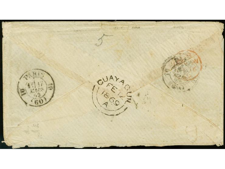 1 r. yellow. good margins all around, little tear at lower right, paying the internal postage, tied by cds. "QUITO 3 FEB 69" 