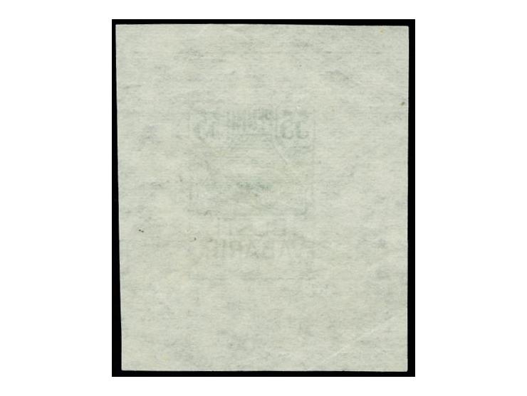 1919, Seagull 35k. olive as single die sheetlet on very thin white paper (like the paper of 10 p. Numerals, G5), 4 edge lines