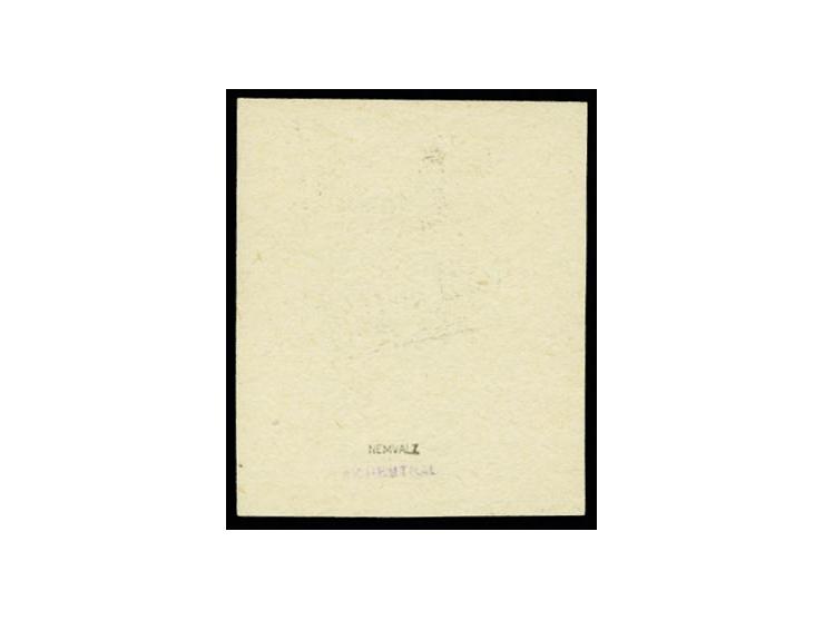 1919, Seagull 35k. black as single die sheetlet on white slightly glazed paper, 4 edge lines of the stone around the proof, v
