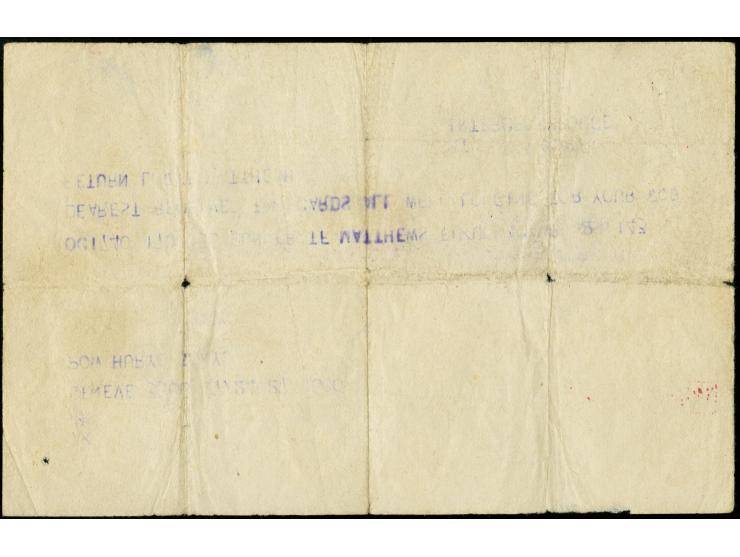 1945, POW Camp Fukuoka, telegram with postmark "SUGINAMI 20.3.6" (6. März 1945) to Red Cross Genf, camp censor mark, HAN and 