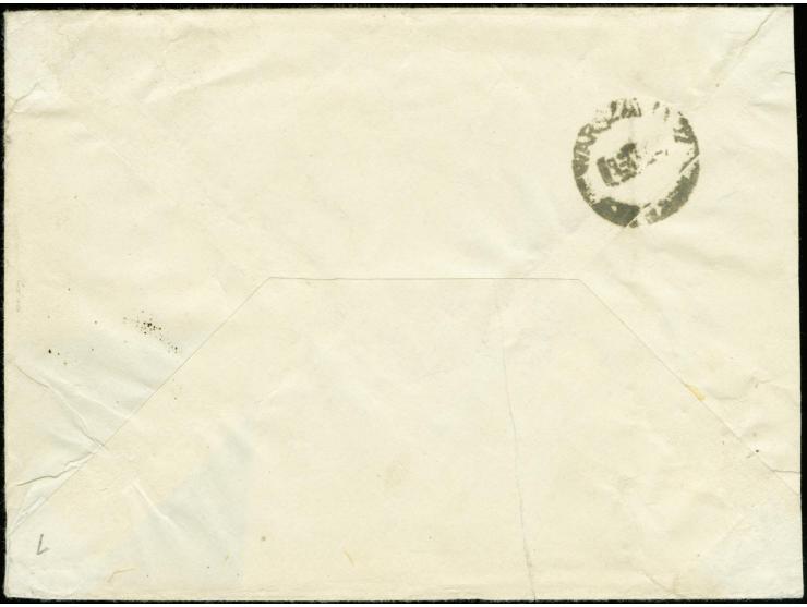 1952/55, liberation 7th anniversary 10 w. red perforated 10½, a vertical pair tied by "COREE 1.4.58 (PHYONGY ANG) to cover to