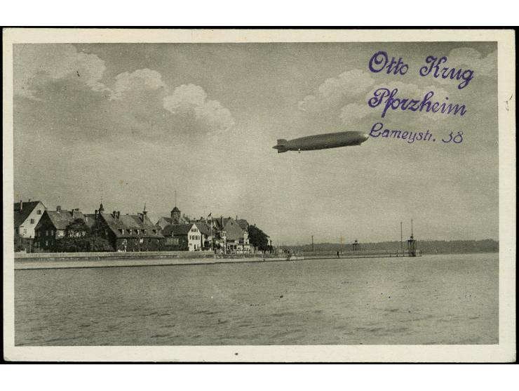 LUXEMBURG: 1931, Oberschlesienfahrt, Karte mit Dt. Reich-Zusatzfrankatur Zeppelin 1 M.