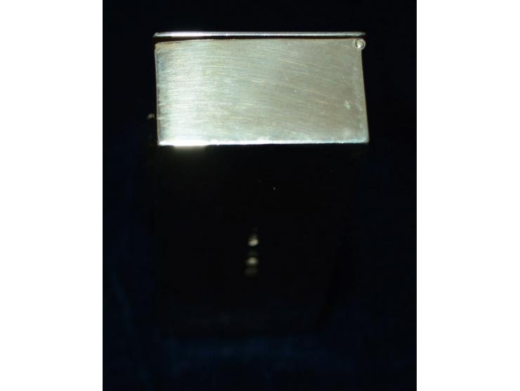 Englisches Silber, Briefmarkendose mit drei Briefmarkenfächern, Keltisches Kreuz auf Deckel, Punzmarken Stockes & Ireland, Bi