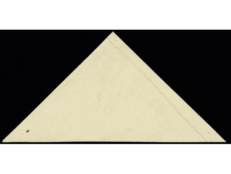 1920, Airmail 5 m. enlarged negative black copy of sheet assembly on baryte paper, crossed out with red ink, very rare (Hurt/