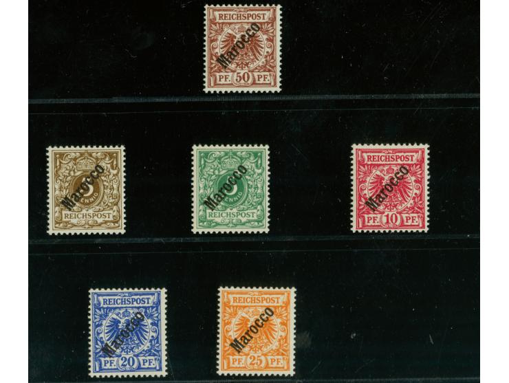 1899, Unverausgabte 3-50 Pfg. kpl. postfrisch, sign. Bothe BPP, Fotoattest Steuer VÖB (Mi. 2.300,-)