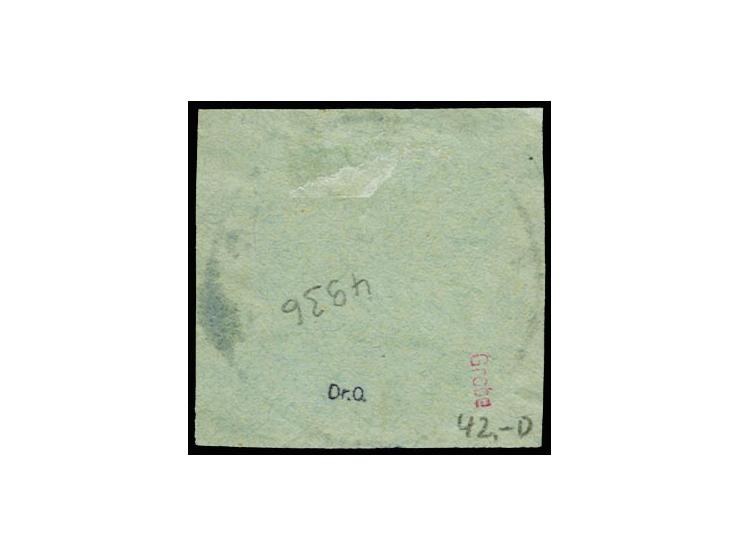 "BOGENFELS 24.4.14", recht klarer und kpl. Abschlag auf 5 Pfg. auf Briefstück, Kabinett, sehr seltener Stempel, Fotoattest R.