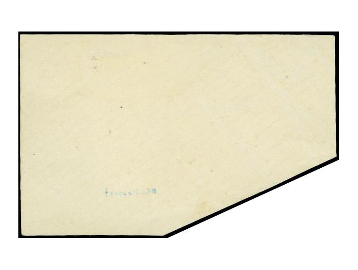 20 Pfg. senkrecht halbiert (rechte Hälfte) mit Stempel "LONGJI 19.5.11" auf Briefstück mit nebengesetztem Dienstsiegel, einwa