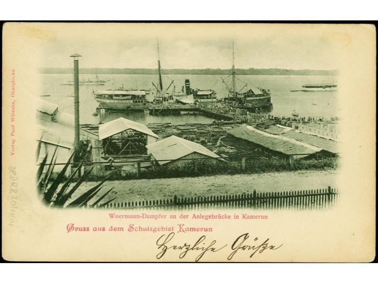 "MARIENBERG 4.2.10.", klar auf Ansichtskarte mit Kaiseryacht 5 Pfg. und Grußtext nach Charottenburg, Pracht