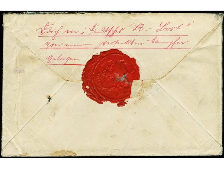 1916 (ca.), Umschlag mit Absenderangabe "...Frhr. von Stein" (war Leiter des Gefangenenlagers Nkole Maka) aus der Zeit der In