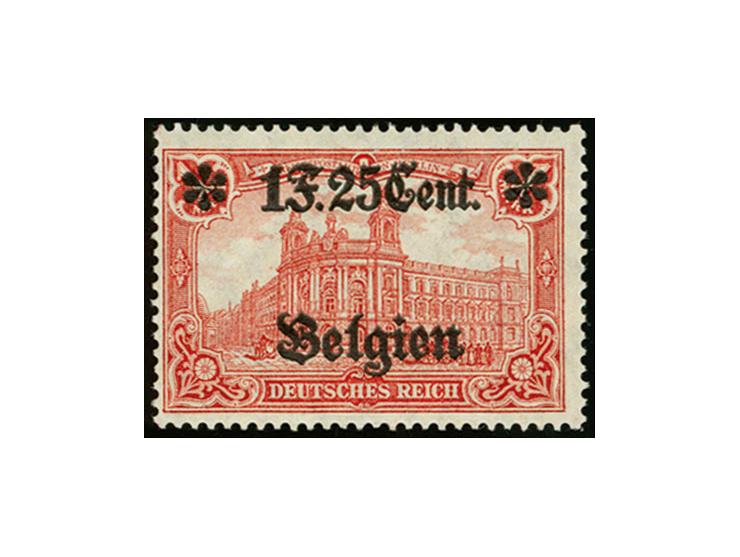 1F25Cent auf 1 M. mit doppeltem Aufdruck, ungebraucht, Kabinett, Fotoattest Wasels BPP