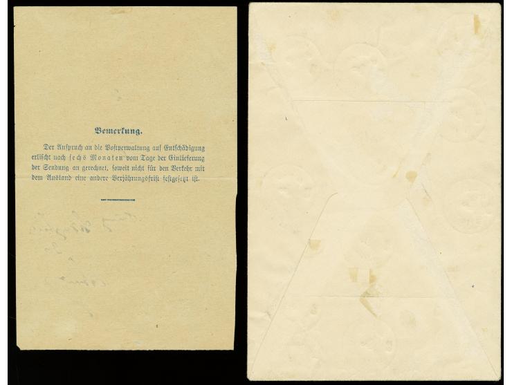 1920, Ludwig 5 Pfg.-10 M. kpl. mit Stempel "ST. INGBERT 2 JUL 20" auf R-Brief, dazu entsprechender Einlieferungsschein, gute 