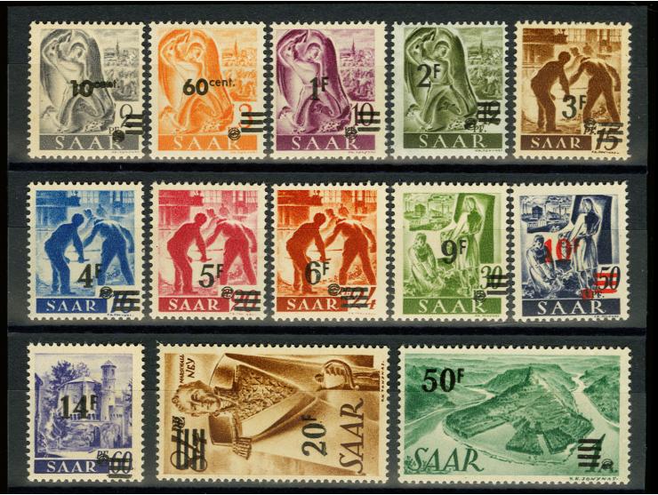 1947, Urdruck kpl., postfrisch, 5 Fr. Papierknitter, sonst einwandfrei, private Signaturen und Fotoattest Geigle BPP