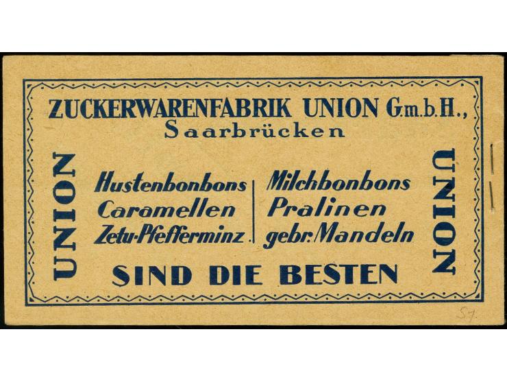 MARKENHEFTCHEN: 1924, Markenheftchen Landschaften, Deckel übliche Öffnungsspuren, 2 Werte mit Plattenfehler, tadellos, Fotoat